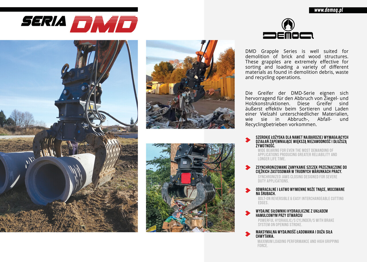 NEU: Greifer für Baumaschine DEMOQ DMD 120 S Hydraulic Polyp -grab 695 kg: das Bild 4