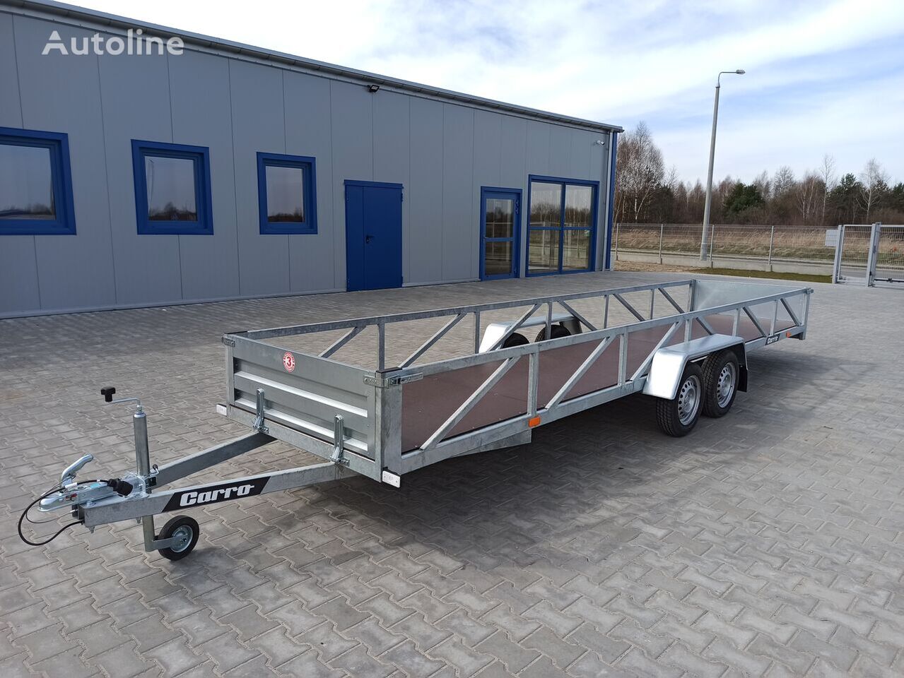 NEU: Pritschenanhänger/ Plattformanhänger Carro przyczepa dłużyca ramowa 612x123 cm long trailer 6m: das Bild 3
