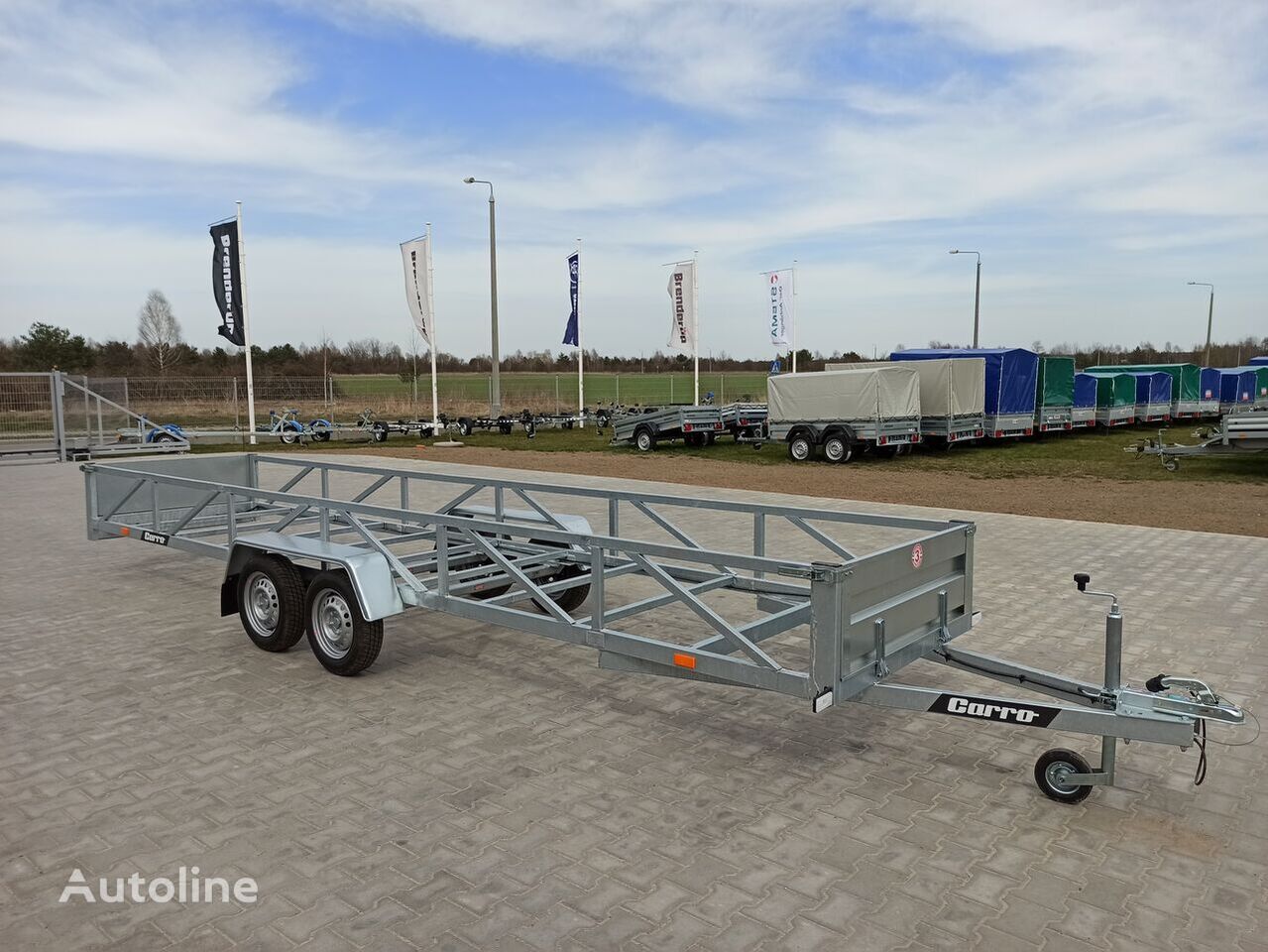 NEU: Pritschenanhänger/ Plattformanhänger Carro przyczepa dłużyca ramowa 612x123 cm long trailer 6m: das Bild 8