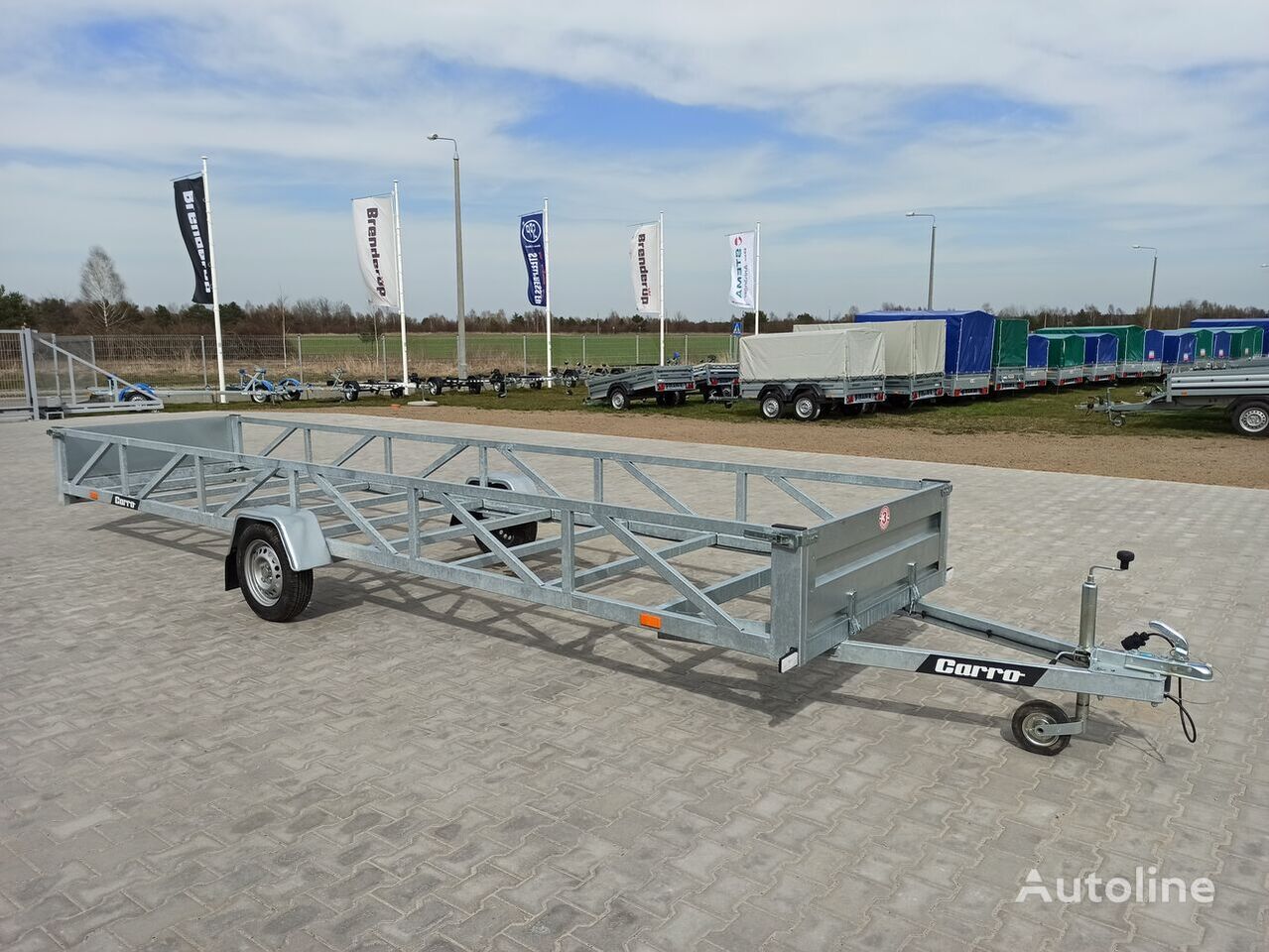 NEU: Pritschenanhänger/ Plattformanhänger Carro przyczepa dłużyca ramowa 612x123 cm long trailer 6m: das Bild 9