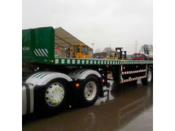  Broshuis Tri Axle Extendable Flat Bed Trailer - Planenanhänger