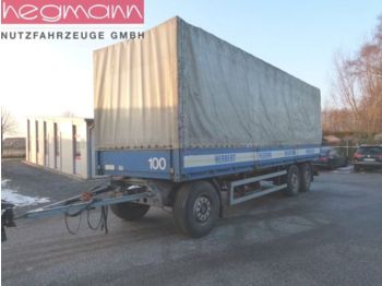 Kögel AN 24, Pritsche Bordwände, Edscha, Scheibenbr. D - Planenanhänger