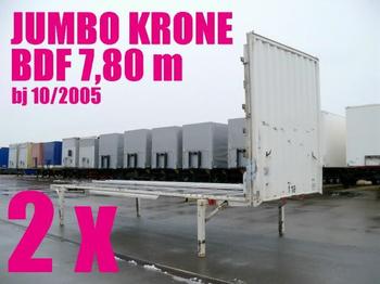 Krone WECHSELBRÜCKE PLATEAU JUMBO 7,80 2 x - Pritschenanhänger/ Plattformanhänger