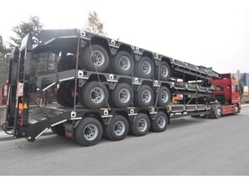 OZGUL LW4 80 Ton, 3 m, steel susp., hydr. ramps - Tieflader Anhänger