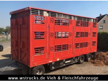 Pezzaioli RBA 32  3 Stock , Hubdach  - Tiertransporter Anhänger