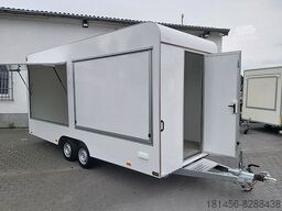 NEU: Verkaufsanhänger trailershop Retro 2 Verkaufsklappen 230Volt Innenlicht 520cm: das Bild 7