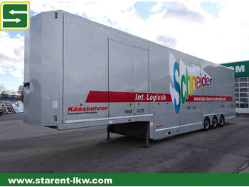 Autotransporter auflieger Kässbohrer Ecotrans CVT Fahrzeugtransporter geschlossen