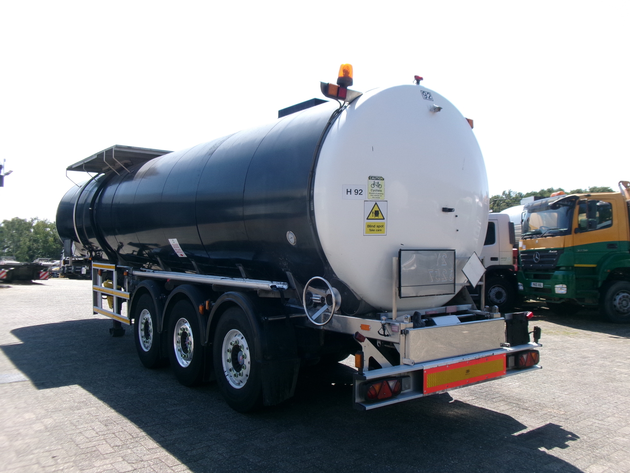 Tankauflieger Für die Beförderung von Bitumen Clayton Bitumen tank inox 33 m3 / 1 comp + ADR: das Bild 3