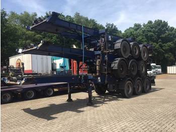 Dennison Stack of 3 units - 3-axle sliding container trailer - Container/ Wechselfahrgestell Auflieger