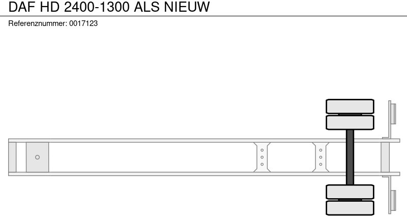 Pritschenauflieger/ Plattformauflieger DAF HD 2400-1300 ALS NIEUW: das Bild 17