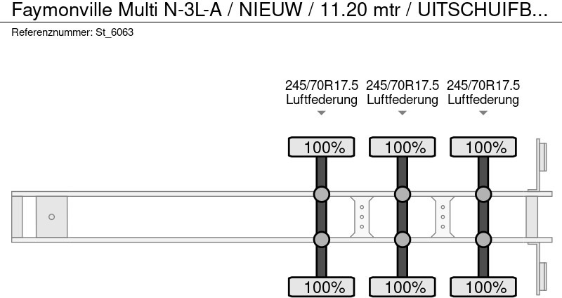 NEU: Tieflader Auflieger Faymonville Multi N-3L-A / NIEUW / 11.20 mtr / UITSCHUIFBAAR: das Bild 19