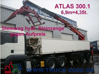 LANGENDORF Stein/Baustoff+Heck Kran ATLAS 300.1 Bj.1999 - Auflieger