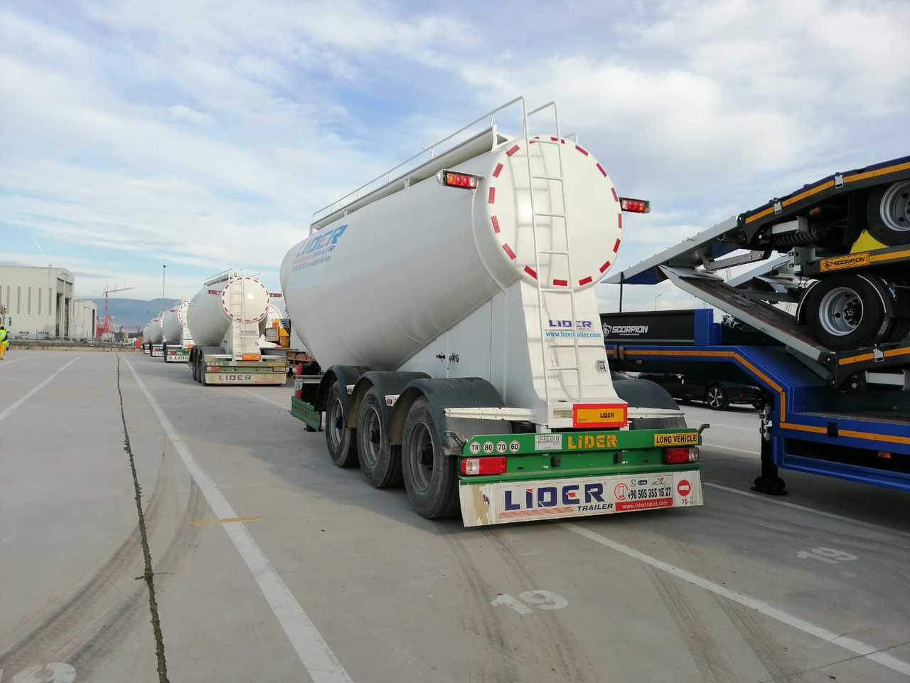 NEU: Tankauflieger Für die Beförderung von Zement LIDER 2023 MODEL NEW CEMENT TANKER: das Bild 19