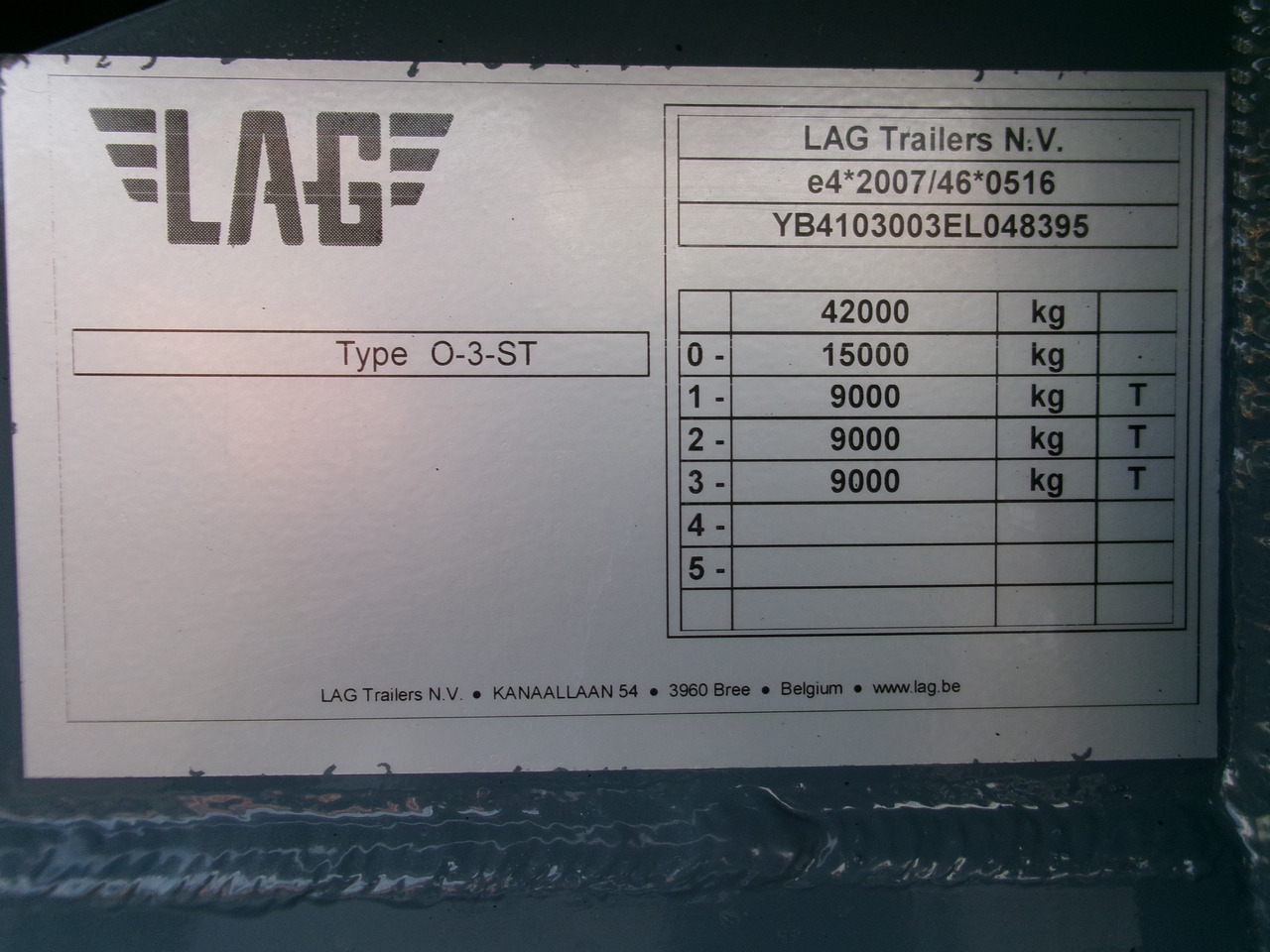 Tankauflieger Für die Beförderung von Kraftstoff L.A.G. Fuel tank alu 44.5 m3 / 6 comp + pump: das Bild 38