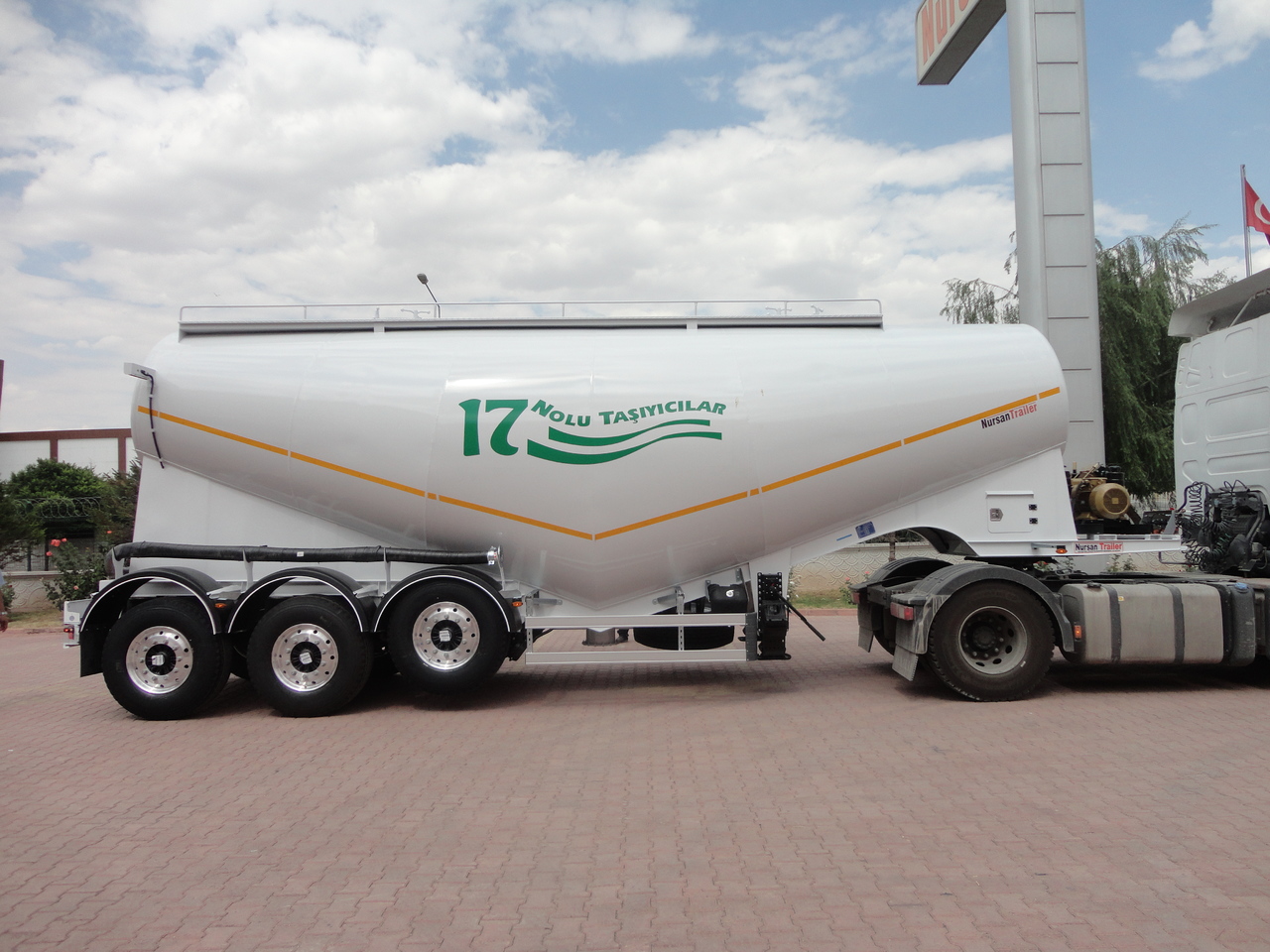NEU: Tankauflieger Für die Beförderung von Zement NURSAN Cement Bulker: das Bild 3