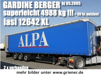  BERGER SAPL 24/ LASI XL / 4988 kg leergewicht !! - Planenauflieger