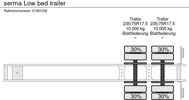 Tieflader Auflieger SERMA Low bed trailer: das Bild 9