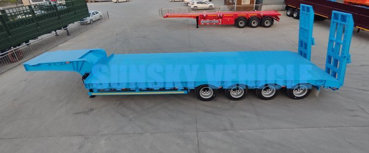 NEU: Tieflader Auflieger Für die Beförderung von schwere Technik SUNSKY 3-Axle 30Ton lowbed semi-trailer: das Bild 6