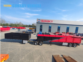 NEU: Pritschenauflieger/ Plattformauflieger Für die Beförderung von Container SUNSKY superlink trailer for sale: das Bild 4