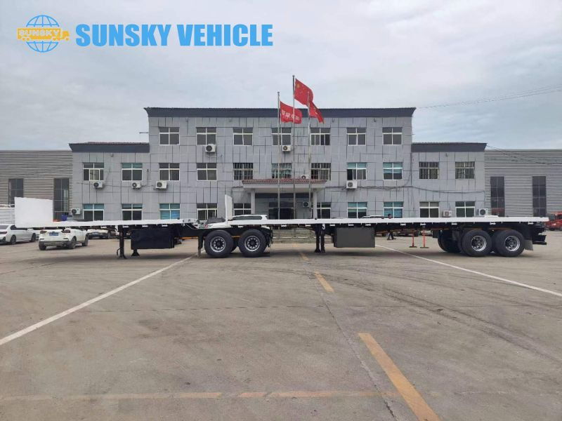NEU: Pritschenauflieger/ Plattformauflieger Für die Beförderung von Container SUNSKY superlink trailer for sale: das Bild 2