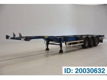 Container/ Wechselfahrgestell Auflieger TURBO'S HOET 2 x 20-40 ft skelet: das Bild 1