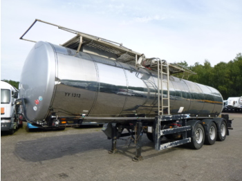 Clayton Food tank inox 23.5 m3 / 1 comp + pump - Tankauflieger