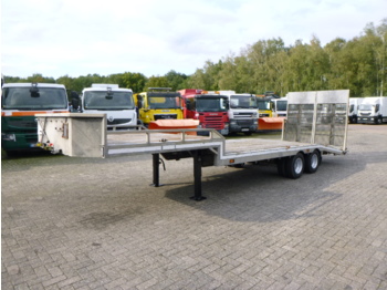 Veldhuizen Semi-lowbed trailer (light commercial) P37-2 + ramps + winch - Tieflader Auflieger