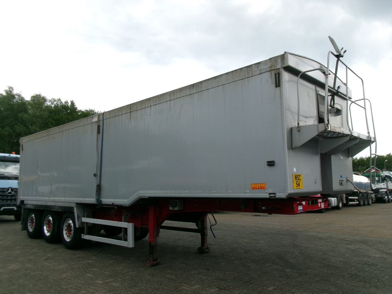 Kipper Auflieger Wilcox Tipper trailer alu 52 m3 + tarpaulin: das Bild 2