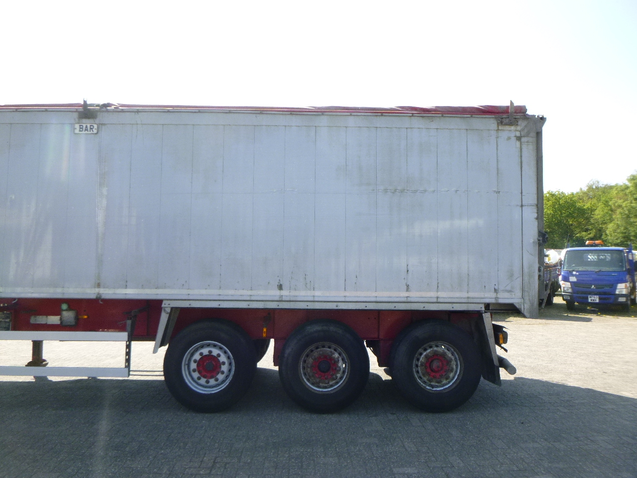 Kipper Auflieger Wilcox Tipper trailer alu 55 m3 + tarpaulin: das Bild 5