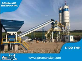PROMAX Stationary Concrete Batching Plant S100-TWN (100m3/h) - Betonmischanlage