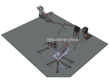 POLYGONMACH 350 tons per hour stationary crushing, screening, plant - Brecher