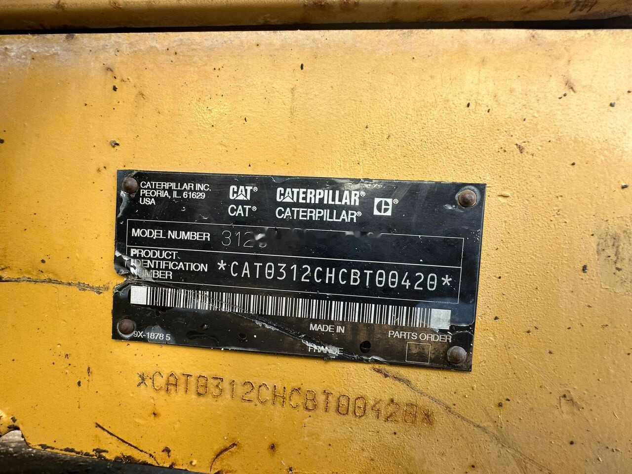 Kettenbagger Caterpillar 312CL: das Bild 8