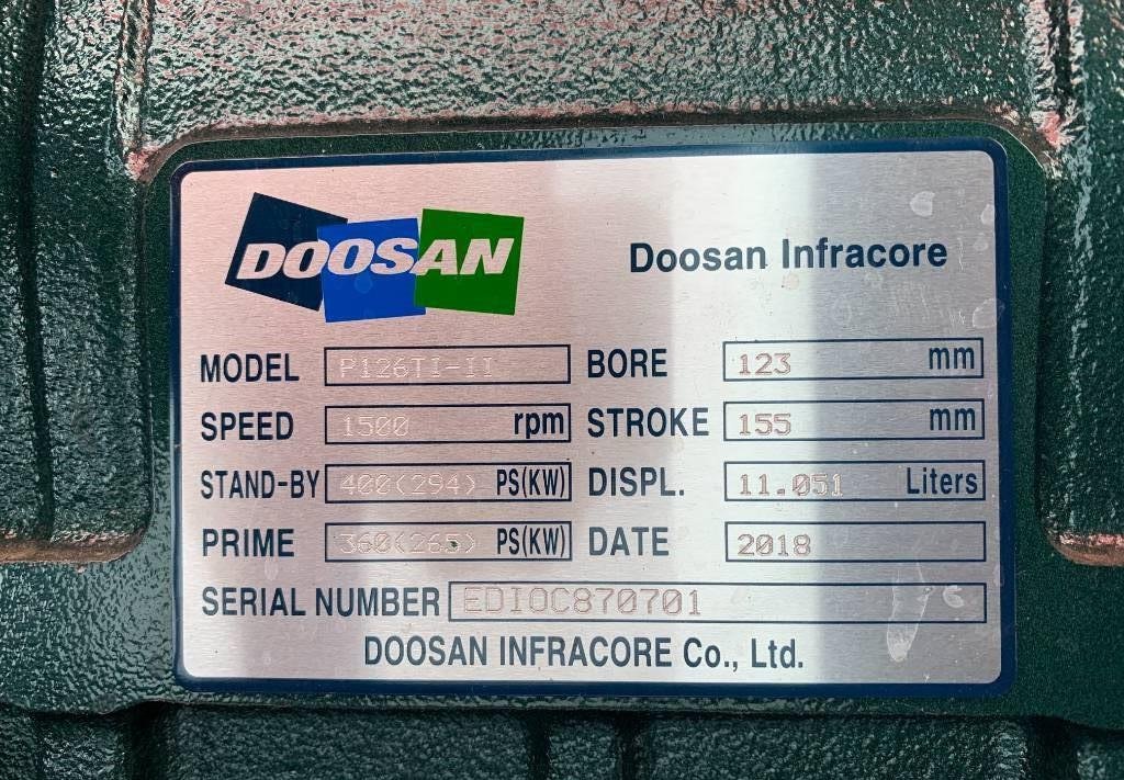 Doosan engine P126TI-II - 330 kVA Generator - DPX-15552  - Leasing Doosan engine P126TI-II - 330 kVA Generator - DPX-15552: das Bild 7