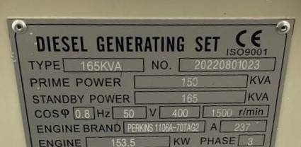 Stromgenerator Perkins 1106A-70TA - 165 kVA Generator - DPX-19808: das Bild 5