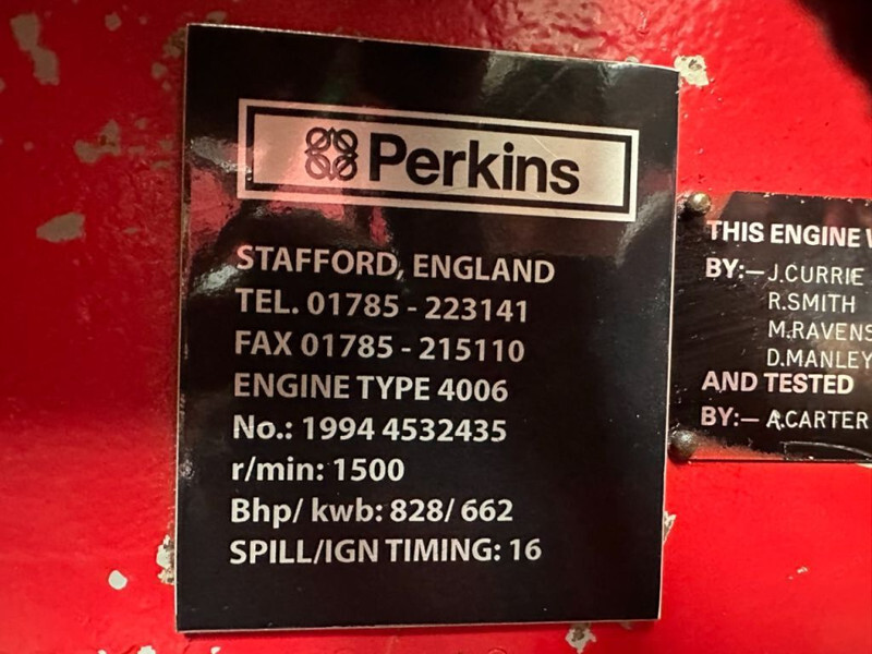 Stromgenerator Perkins 4006 Stamford 700 kVA generatorset: das Bild 11