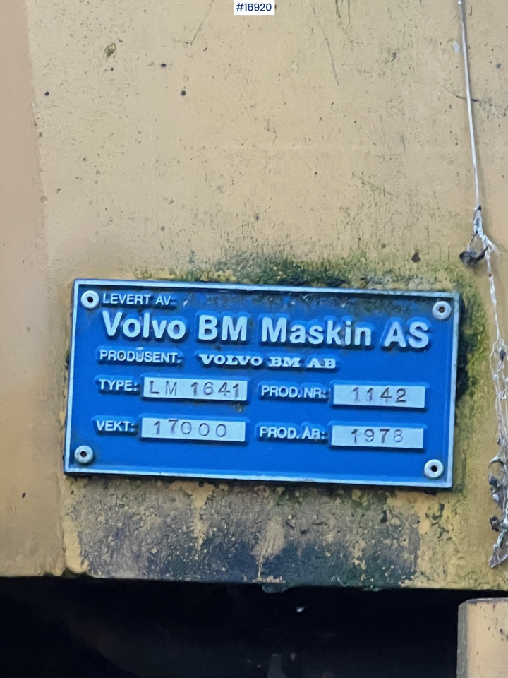 Radlader Volvo LM1641: das Bild 9