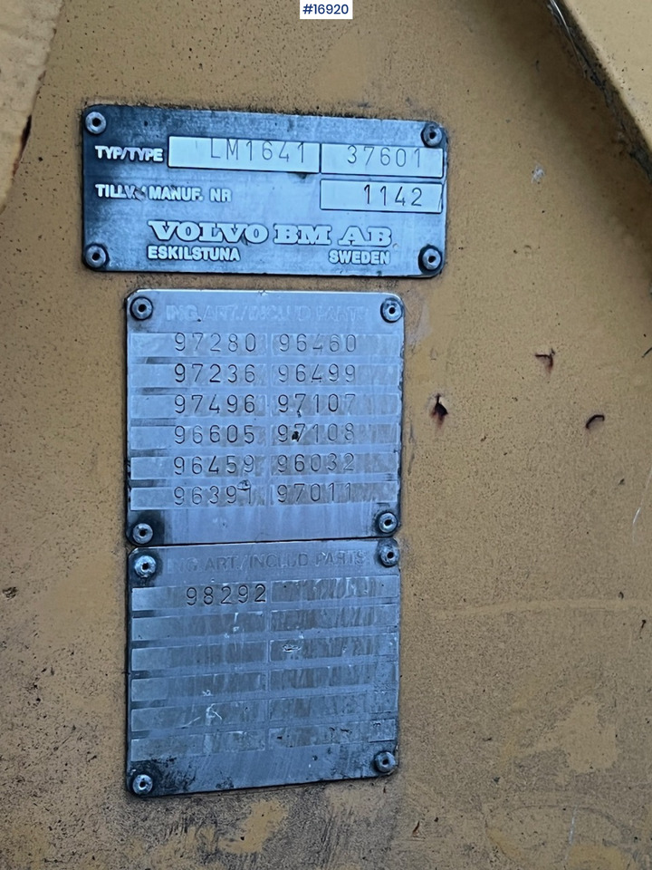 Radlader Volvo LM1641: das Bild 16