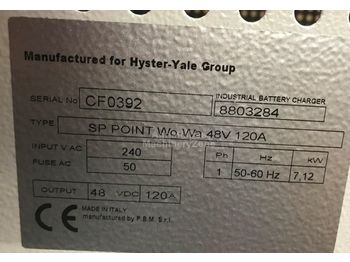  Hyster Charger 48V single phase 120A - Elektrische Ausrüstung