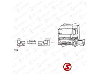 NEU: Stoßstangenecke für LKW Mercedes-Benz Bumper plastic actros mp2 rechts: das Bild 2