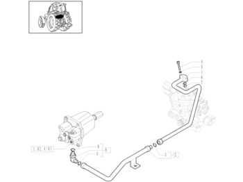 Ersatzteile New Holland T6010 T6090 T6070 Kolanko 90 1-14'' orfs x m22 x 1.5 5192286