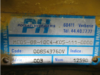 Hydraulikmotor für Baumaschine Poclain Hydraulics MC05-88-10C4-K05-111-0000 -: das Bild 5