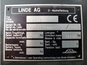 Dieselstapler Linde H50D 5 ton Diesel Duplex Sideshift Positioner Heftruck: das Bild 4