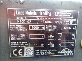 Dieselstapler Linde H-40-D-02: das Bild 3