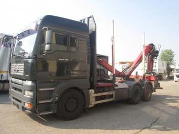 MAN TGA 26.430 6x2 Holztransporter, Epsilon E90Z81 ,Euro4 - Rückewagen