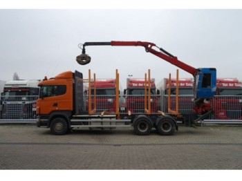 Scania R 480 6X4 FOR LOG TRANSPORT WITH JONSERED 1020 C - Rückewagen