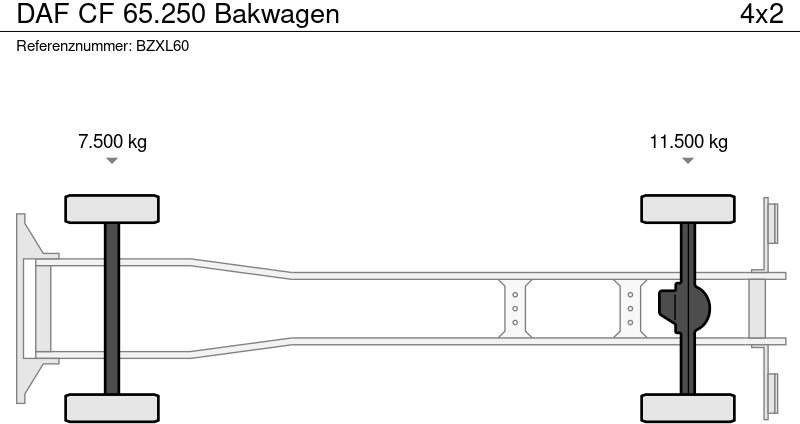 Koffer LKW DAF CF 65.250 Bakwagen: das Bild 16