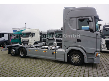 Containerwagen/ Wechselfahrgestell LKW Scania S450 HighLine LL BDF *Retarder/Xenon/Lenk+Lift: das Bild 2