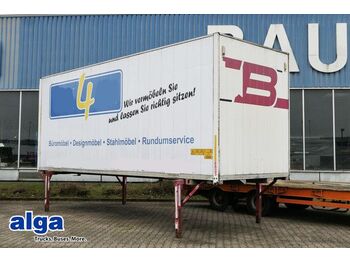 Containerwagen/ Wechselfahrgestell LKW Wecon, Wechselbrücke, Koffer, 2-Achser, Rolltor: das Bild 1