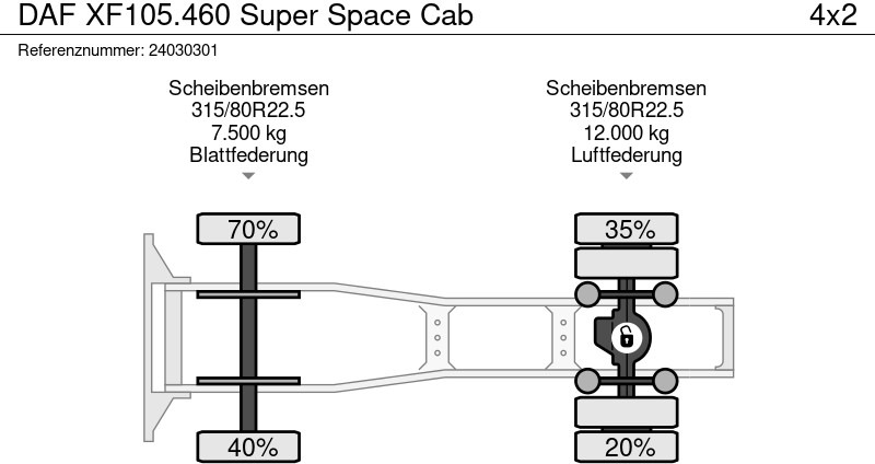 DAF XF105.460 Super Space Cab - Leasing DAF XF105.460 Super Space Cab: das Bild 12