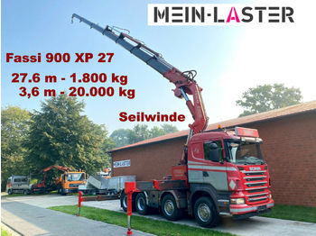 Sattelzugmaschine Scania R500 Fassi F 900 XP 27,6 m -1.800 kg  Seilwinde: das Bild 1